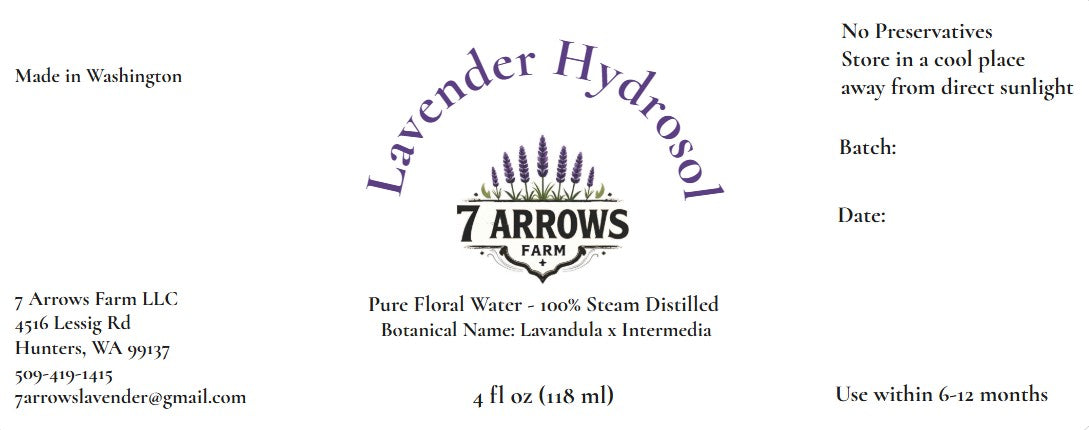 Lavandula x Intermedia Hydrosol 4 FL OZ