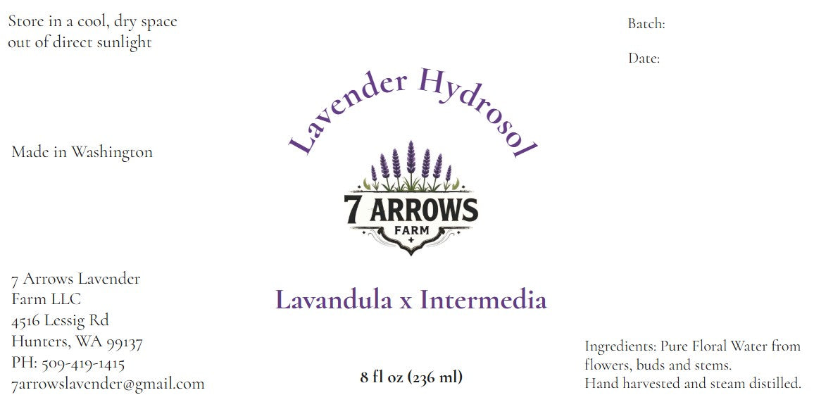 Lavandula x Intermedia Hydrosol 8 FL OZ