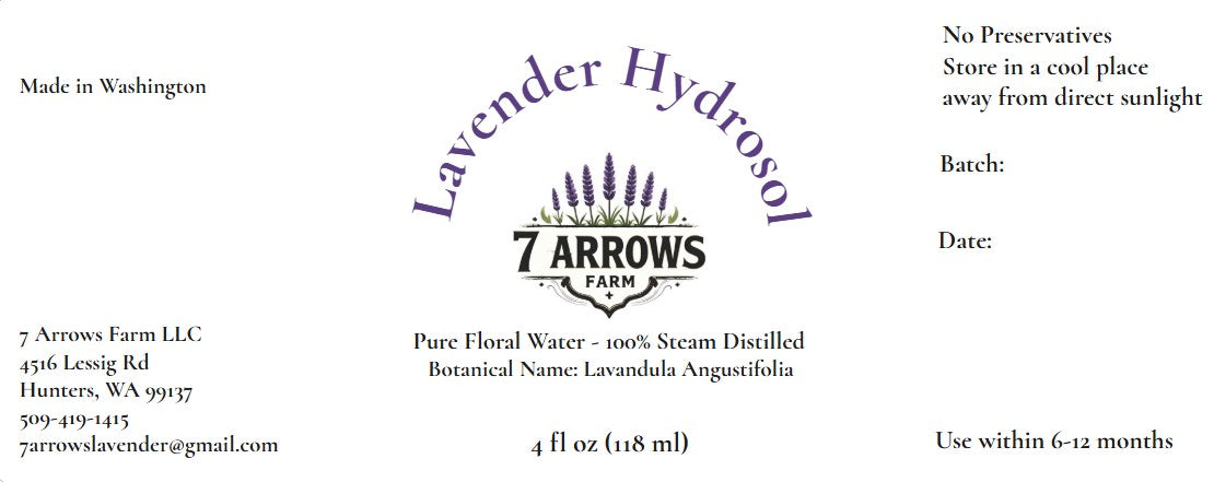 Lavender Hydrosol 4 FL OZ